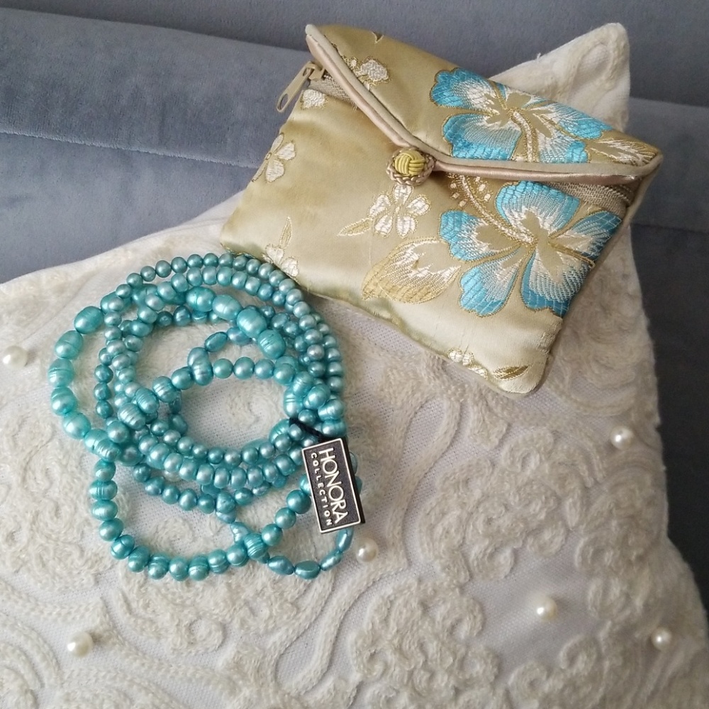Honora Stretch Bracelets Set of 6 Mint Ringed Fre